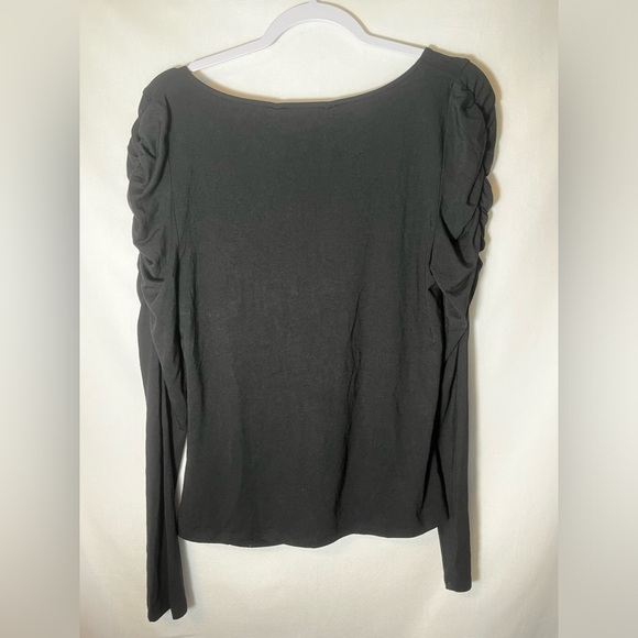 Veronica Beard Priyanka Ruched Long Sleeve Top Size L - Picture 10 of 11